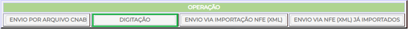 Figura 4 - Digitação de Operação