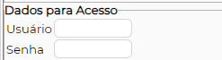 Figura 5 - Informações de dados para acesso