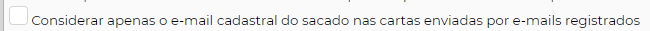 Figura 2 – Opção Email Cadastral